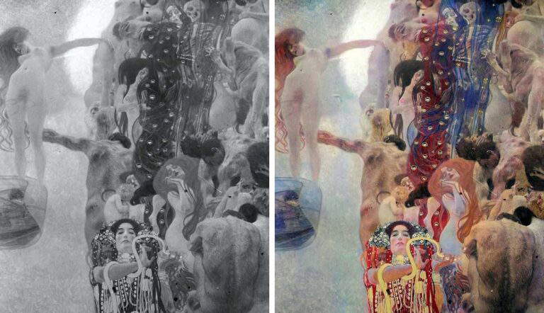 ai recover gustav klimt lost paintings