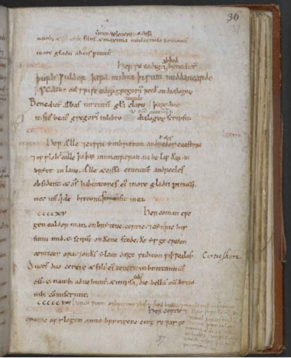 anglo saxon chronicle folio manuscript