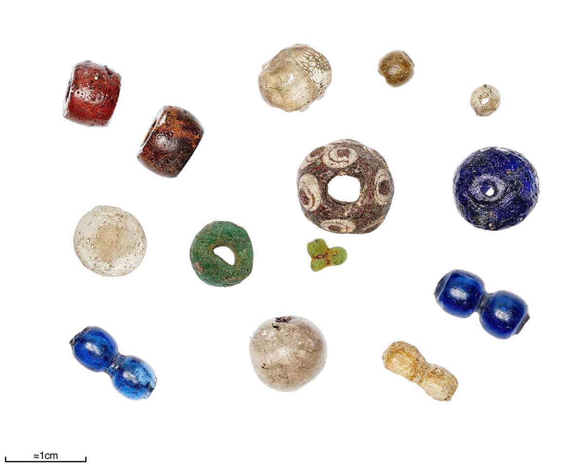 assorted viking beads