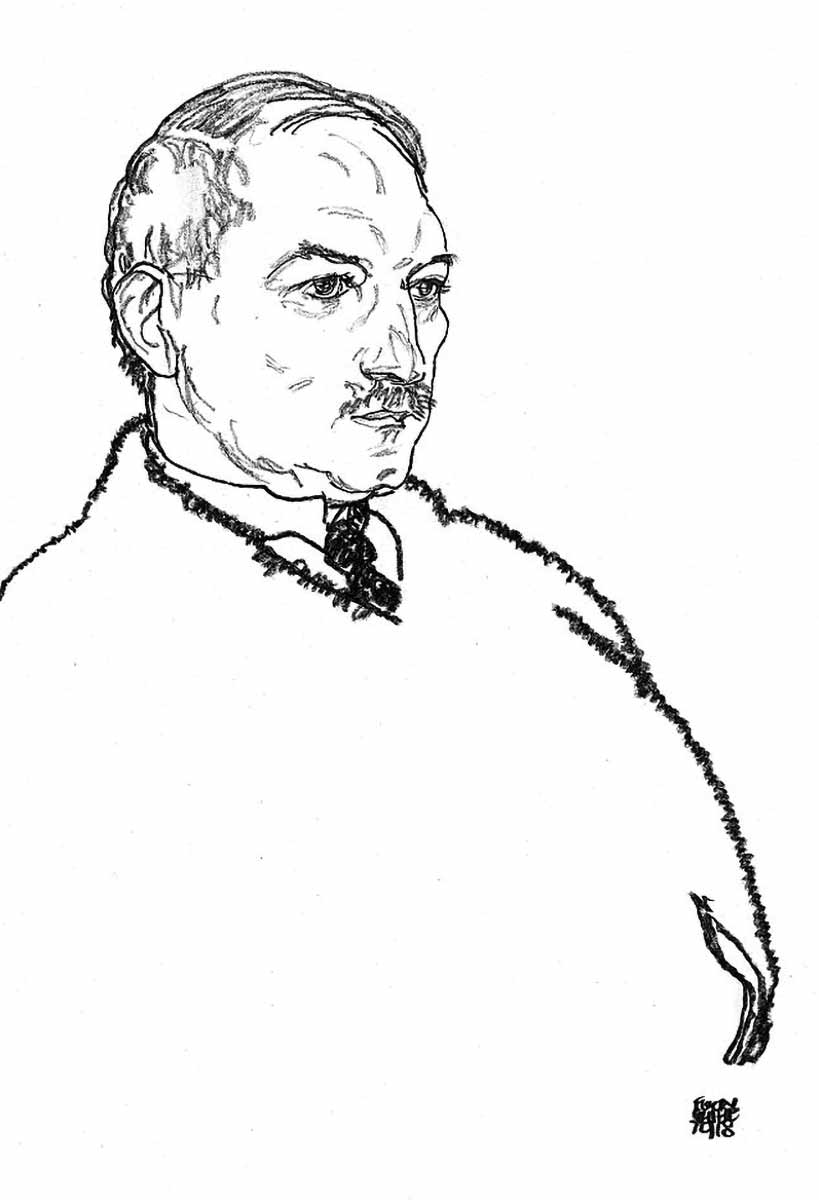 august lederer portrait schiele