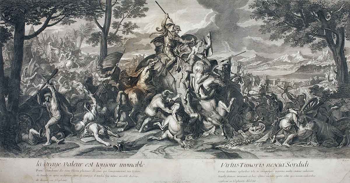 battle hydaspes bernard picart