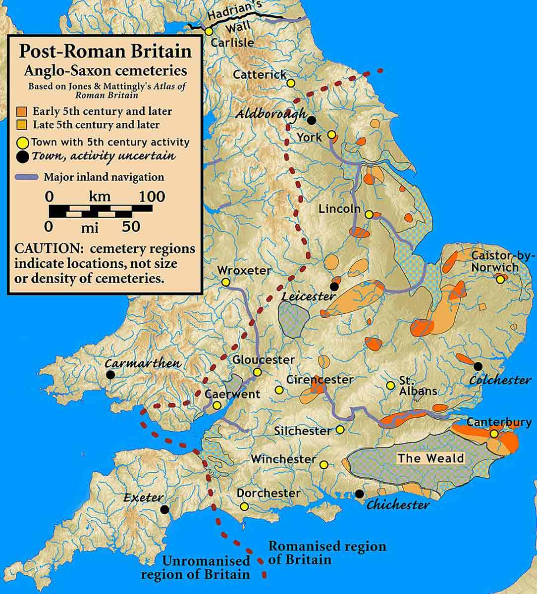 britain fifth century anglo saxon cemeteries