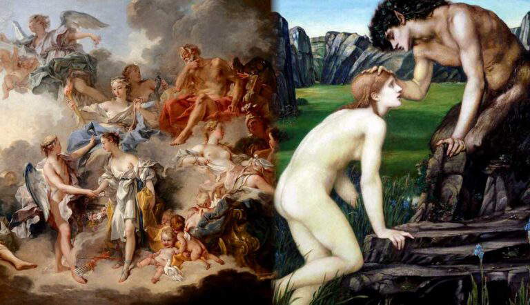 burne jones pan psyche boucher painting