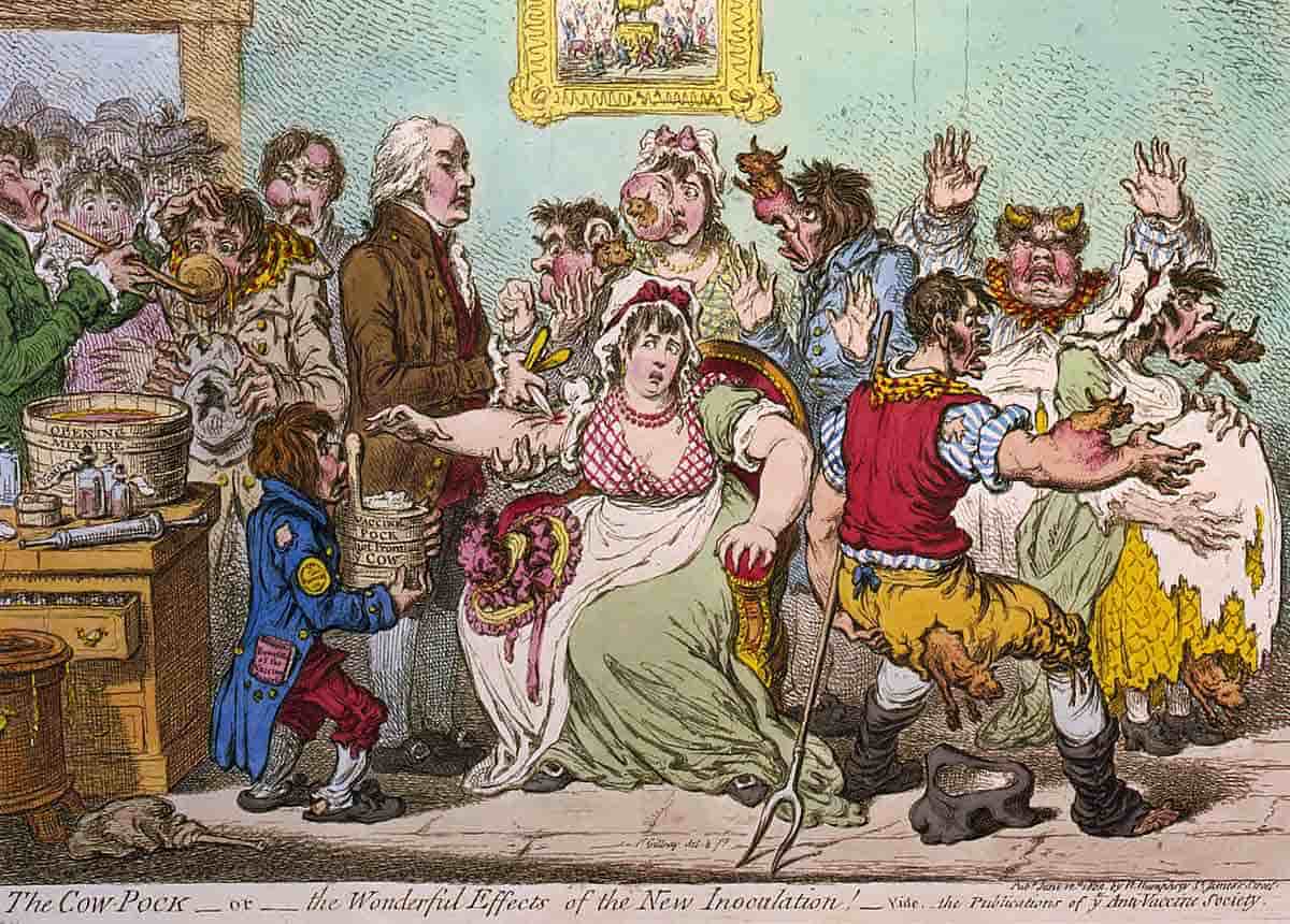 cartoon edward jenner vaccinations