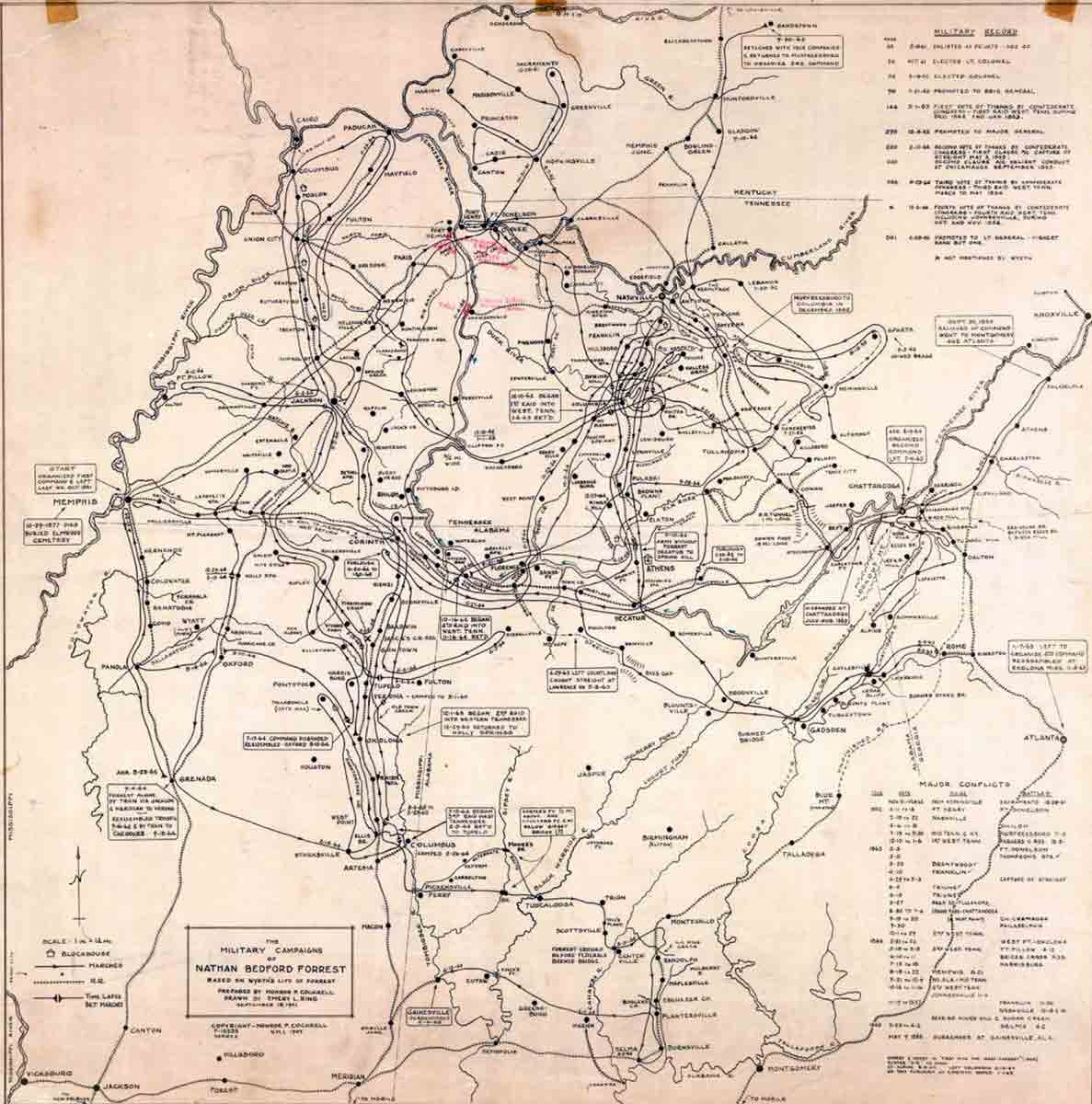 cavalry map forrest tennessee