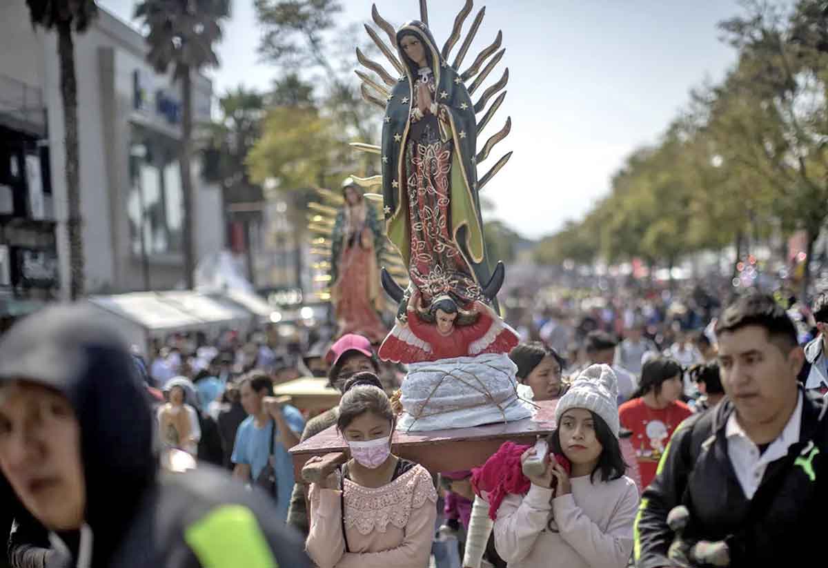 celebration day our lady of guadalupe mexico