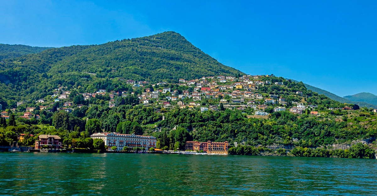 cernobbio hillside from lake como