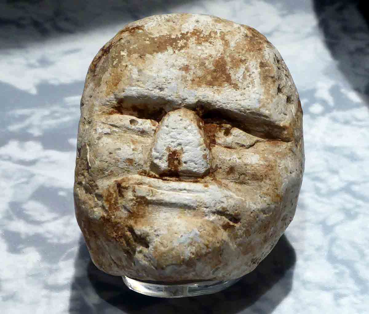 chalk head found in thames mudlarking
