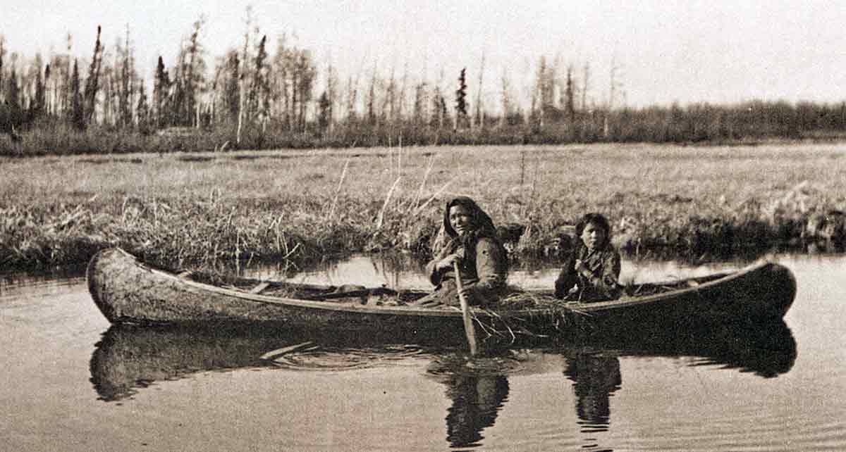 chipewyan in a canoe first nation