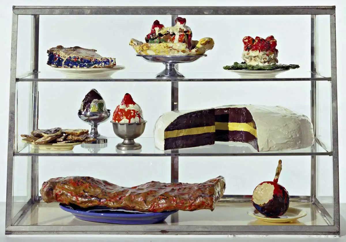 claes oldenburg pastry case sculpture