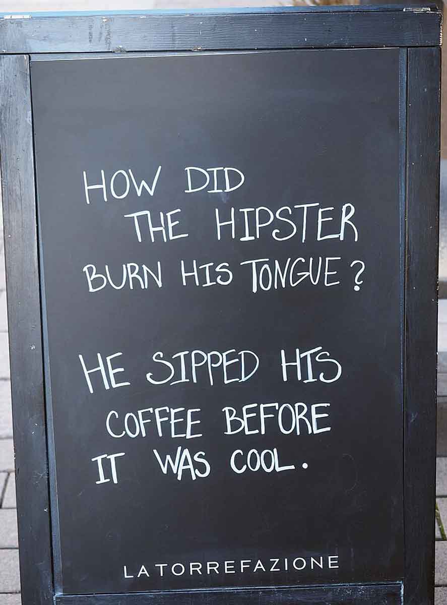 coffee sign hipster culture
