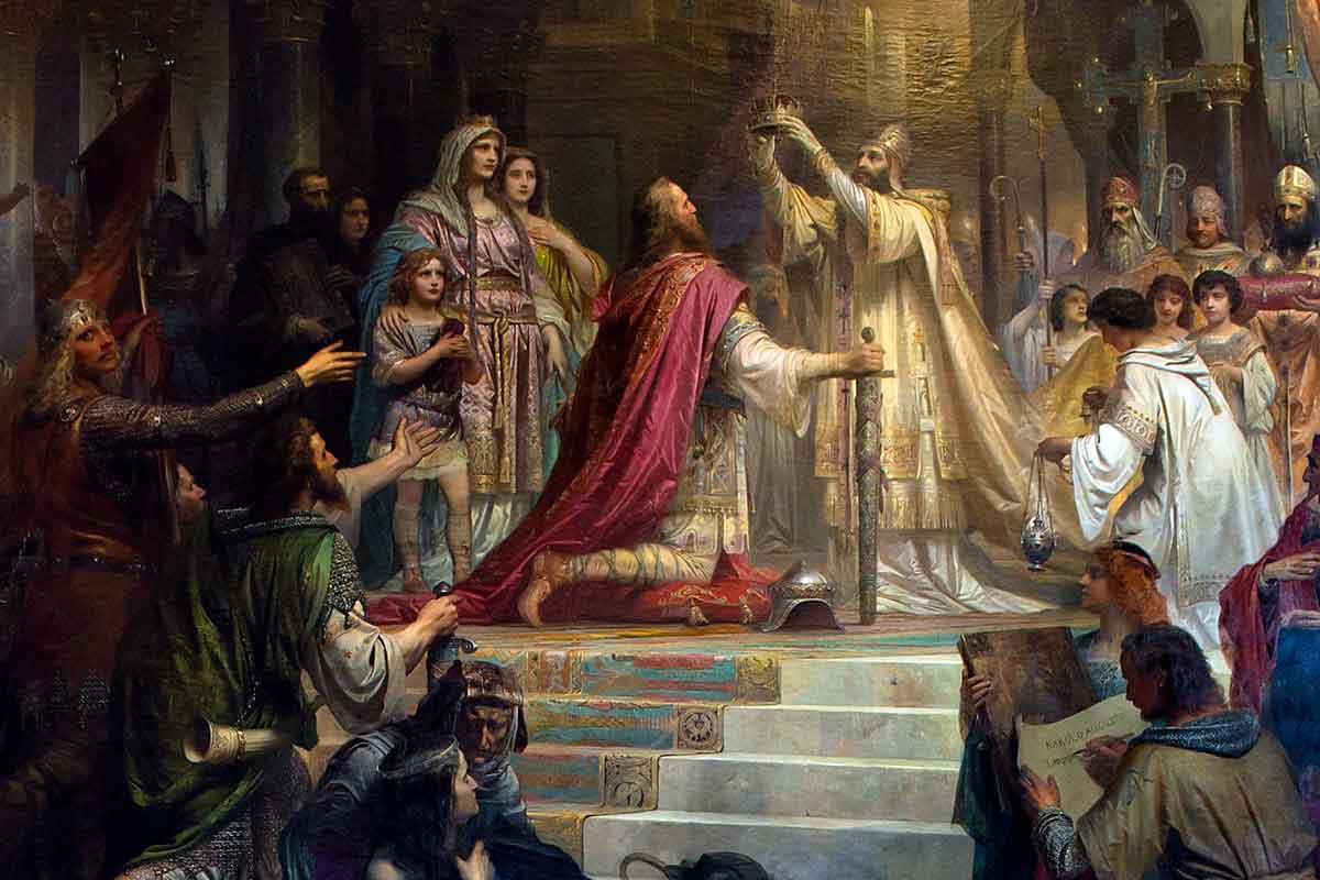 coronation charlemagne kaulbach