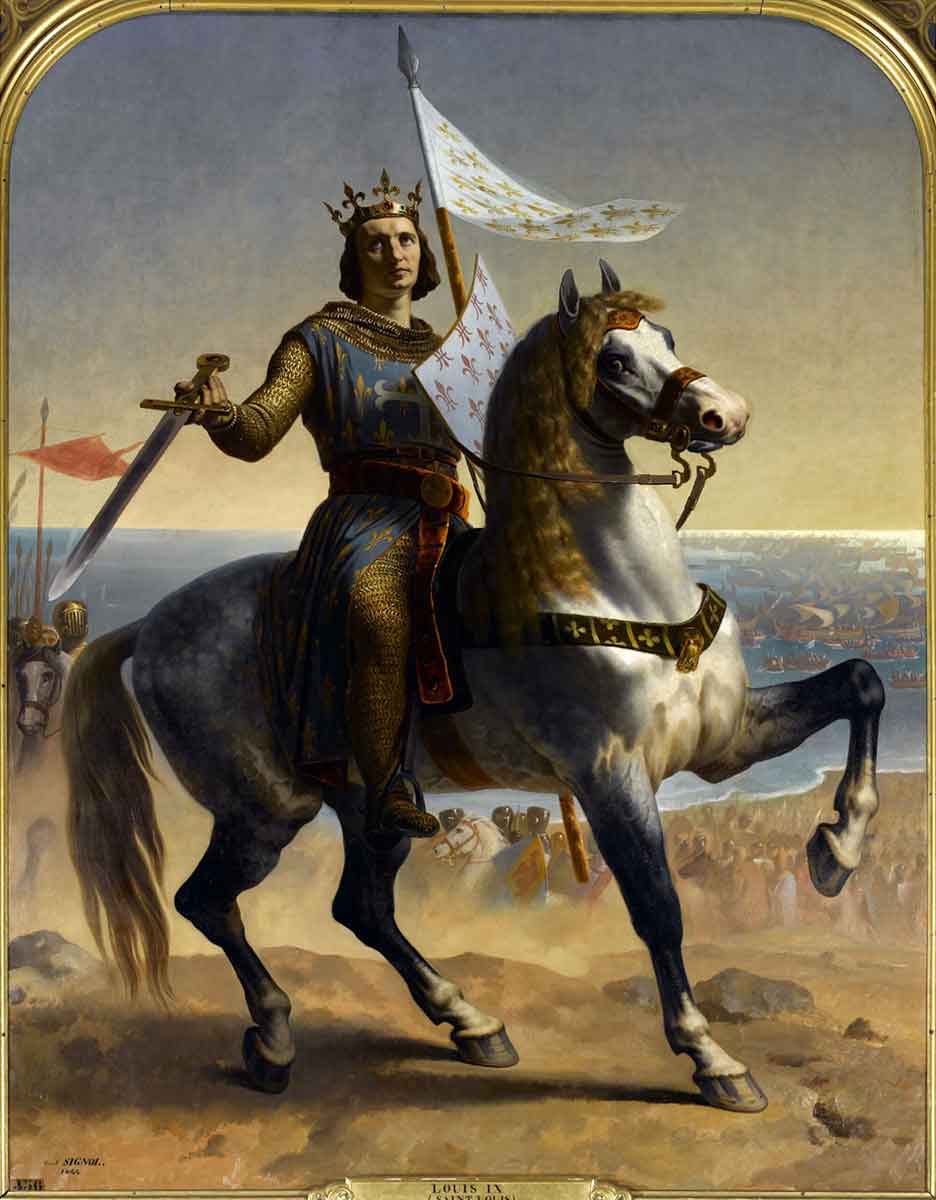 emile signol louis ix dit saint louis roi de france