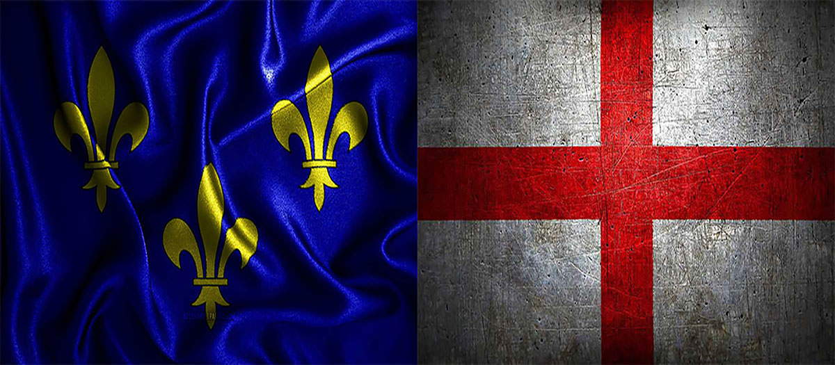 england flag fleurs de lys