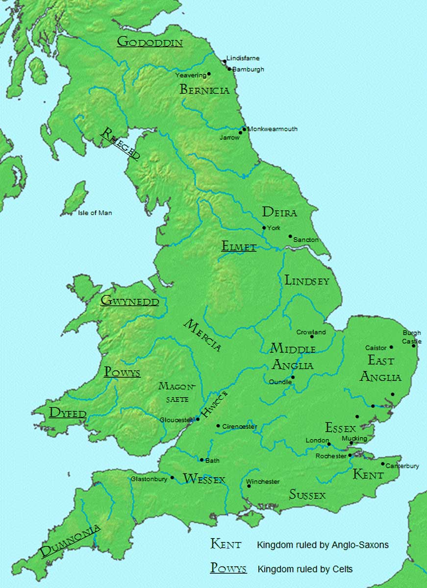 english dark age kingdoms britons and saxons