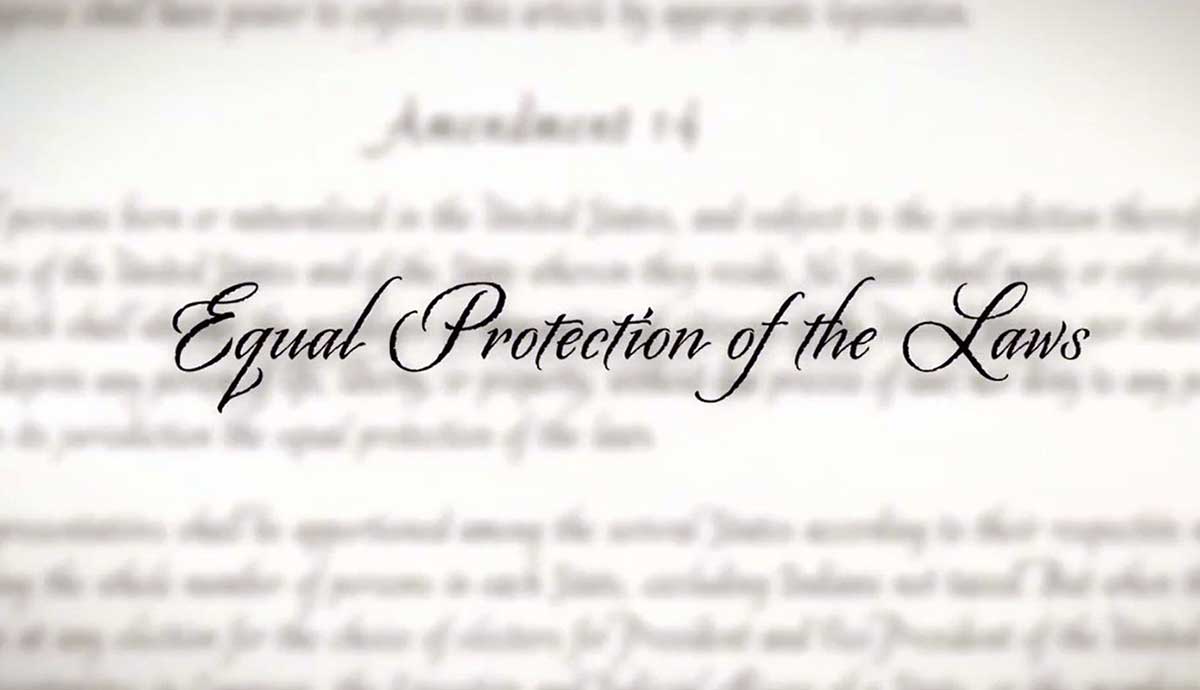 equal protection of the laws