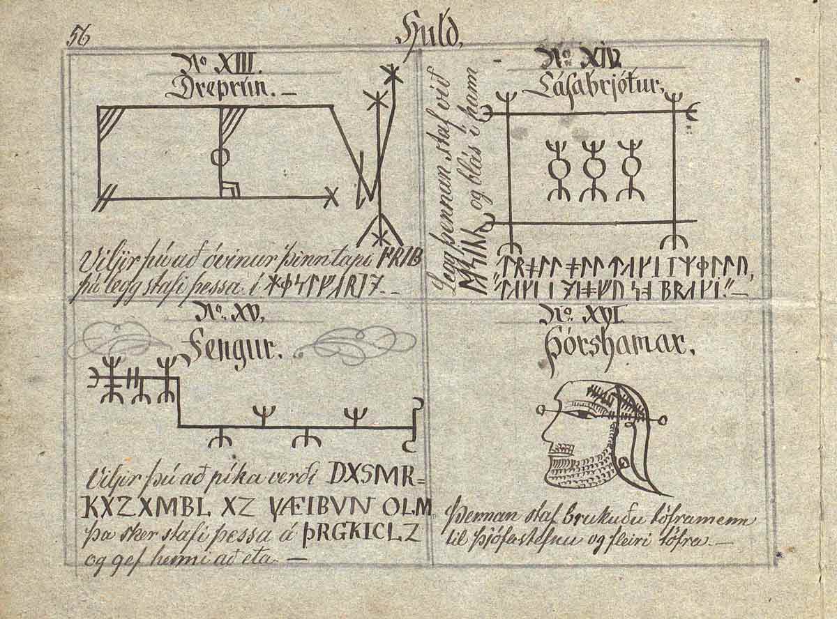 galdrastafir face huld manuscript 24v