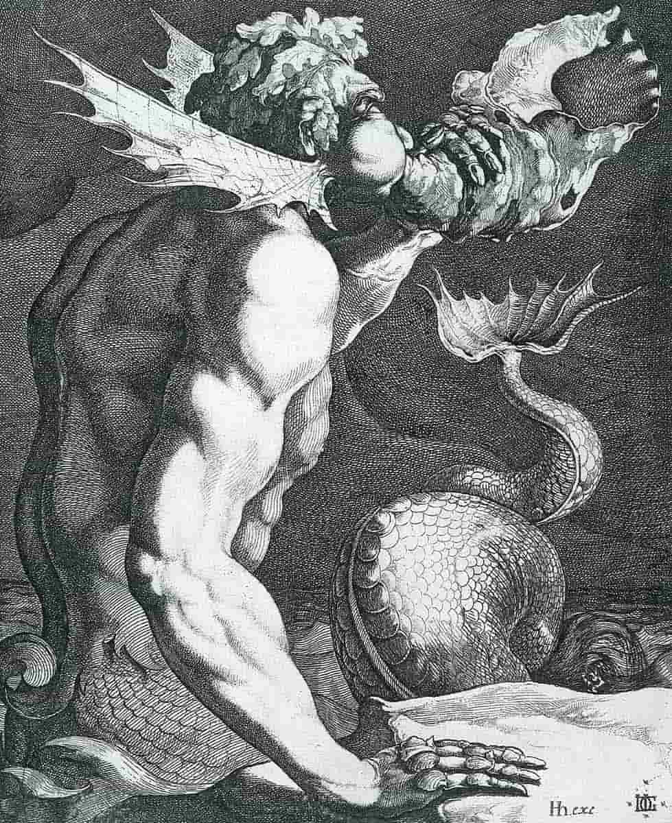 gheyn triton blaast etching