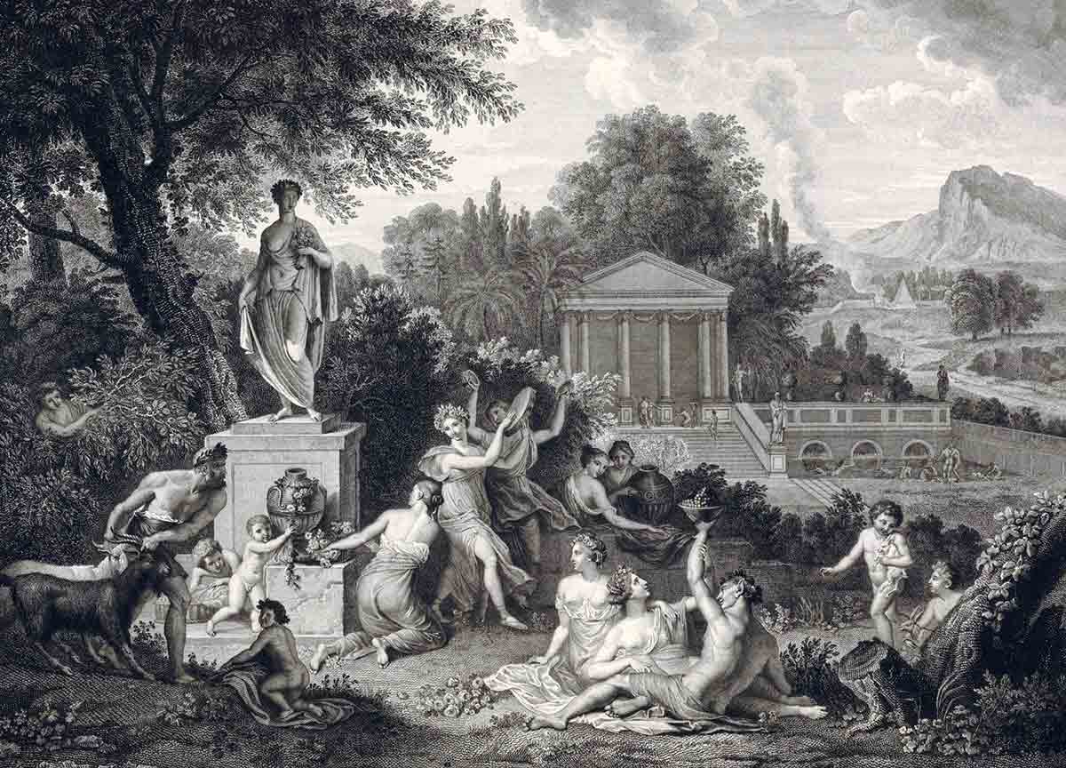 giradet fortier poussin bacchanalia