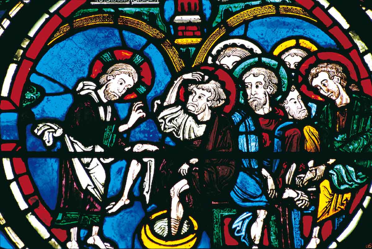 grisaille stained glass bourges