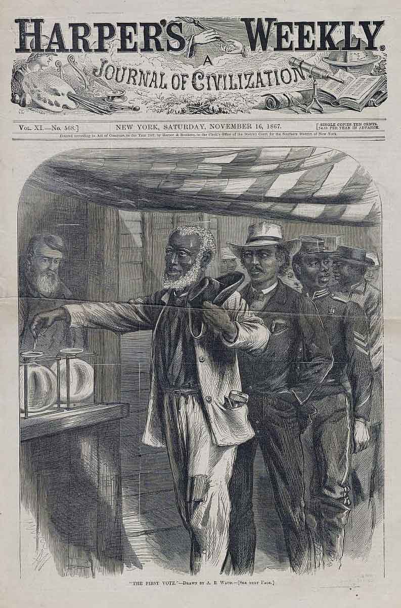 harpers weekly first vote