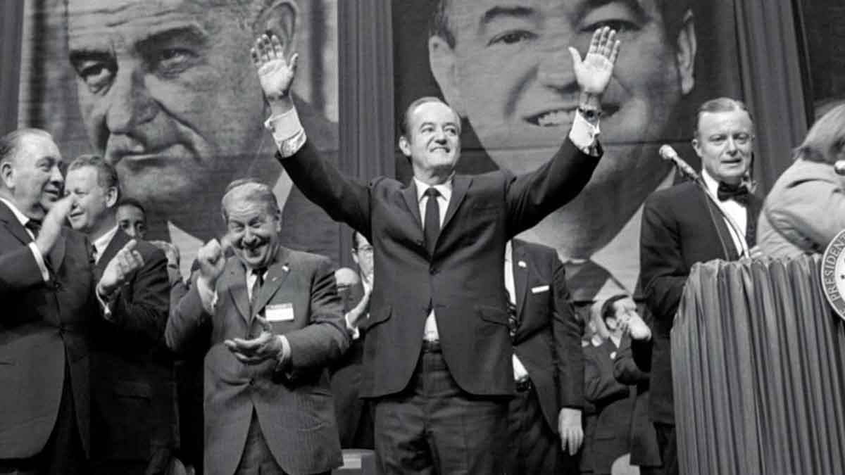 hubert humphrey 1968 democratic nominee