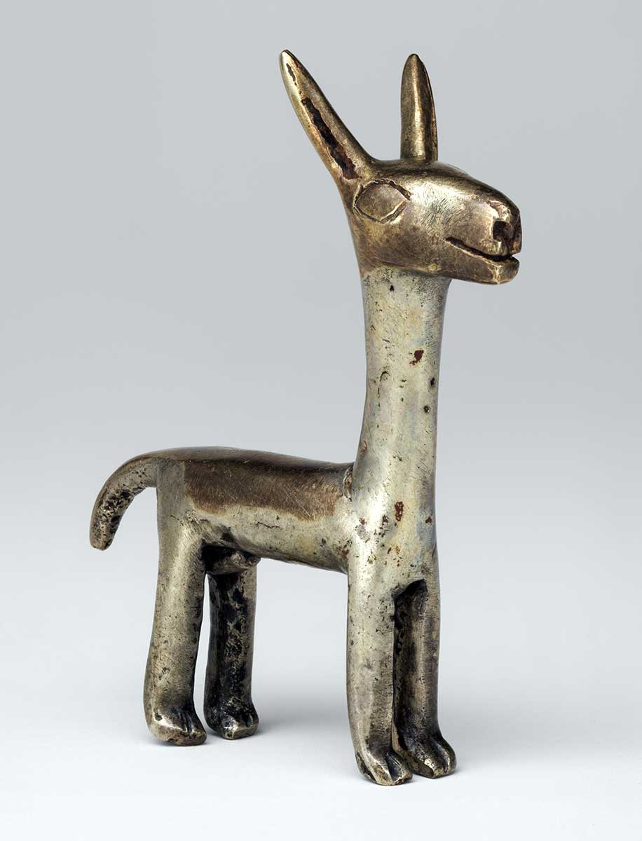 inca metalwork llama figurine