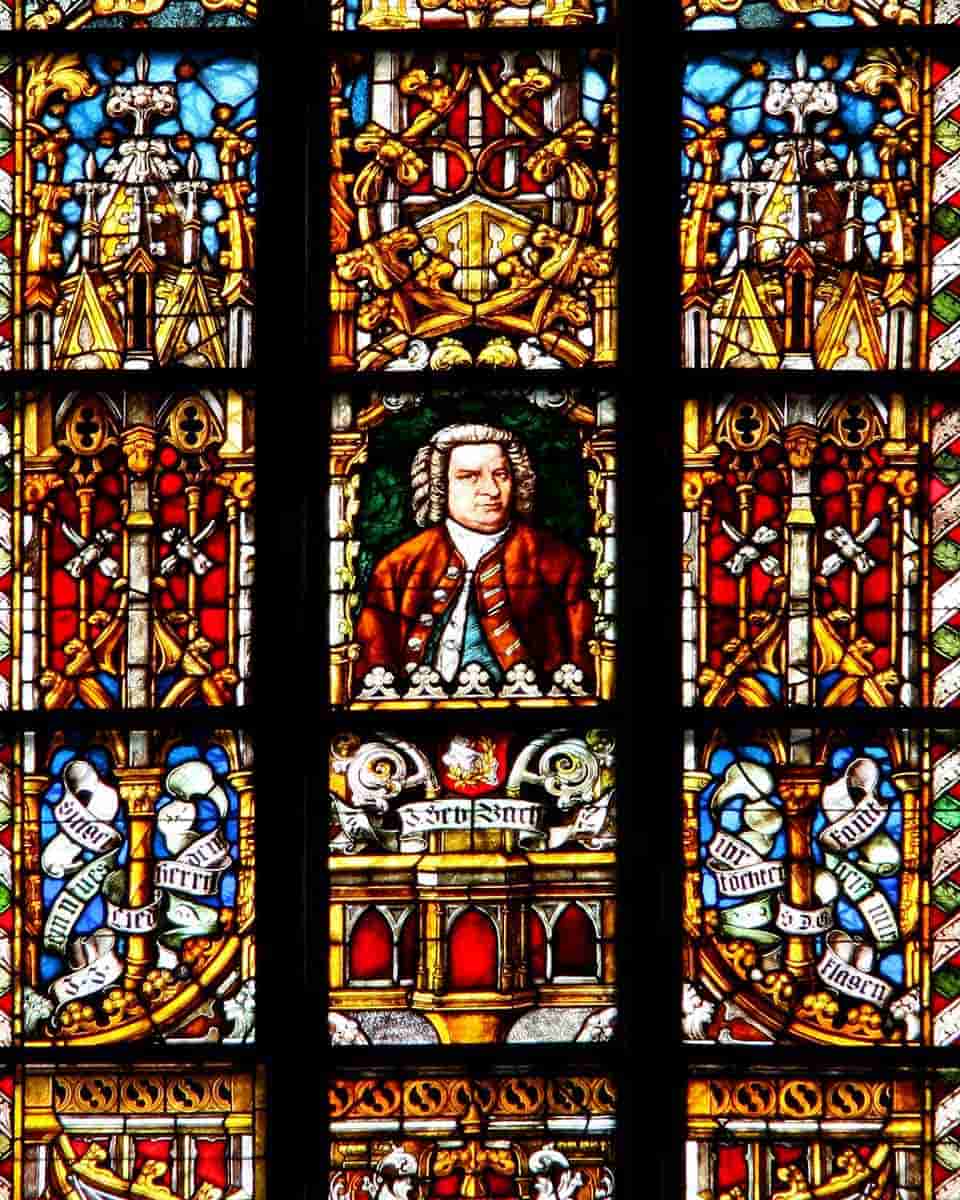 j s bach window thomaskirche leipzig