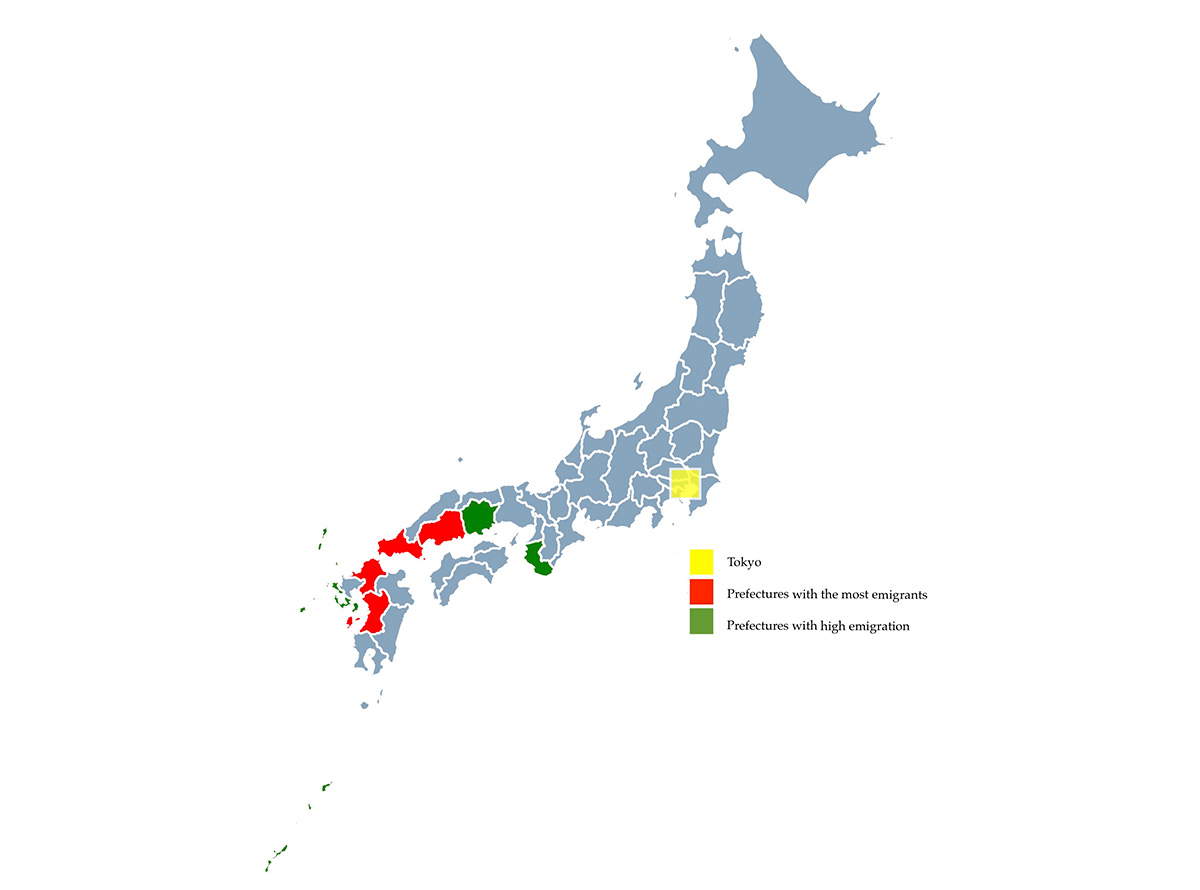 japan prefecture map