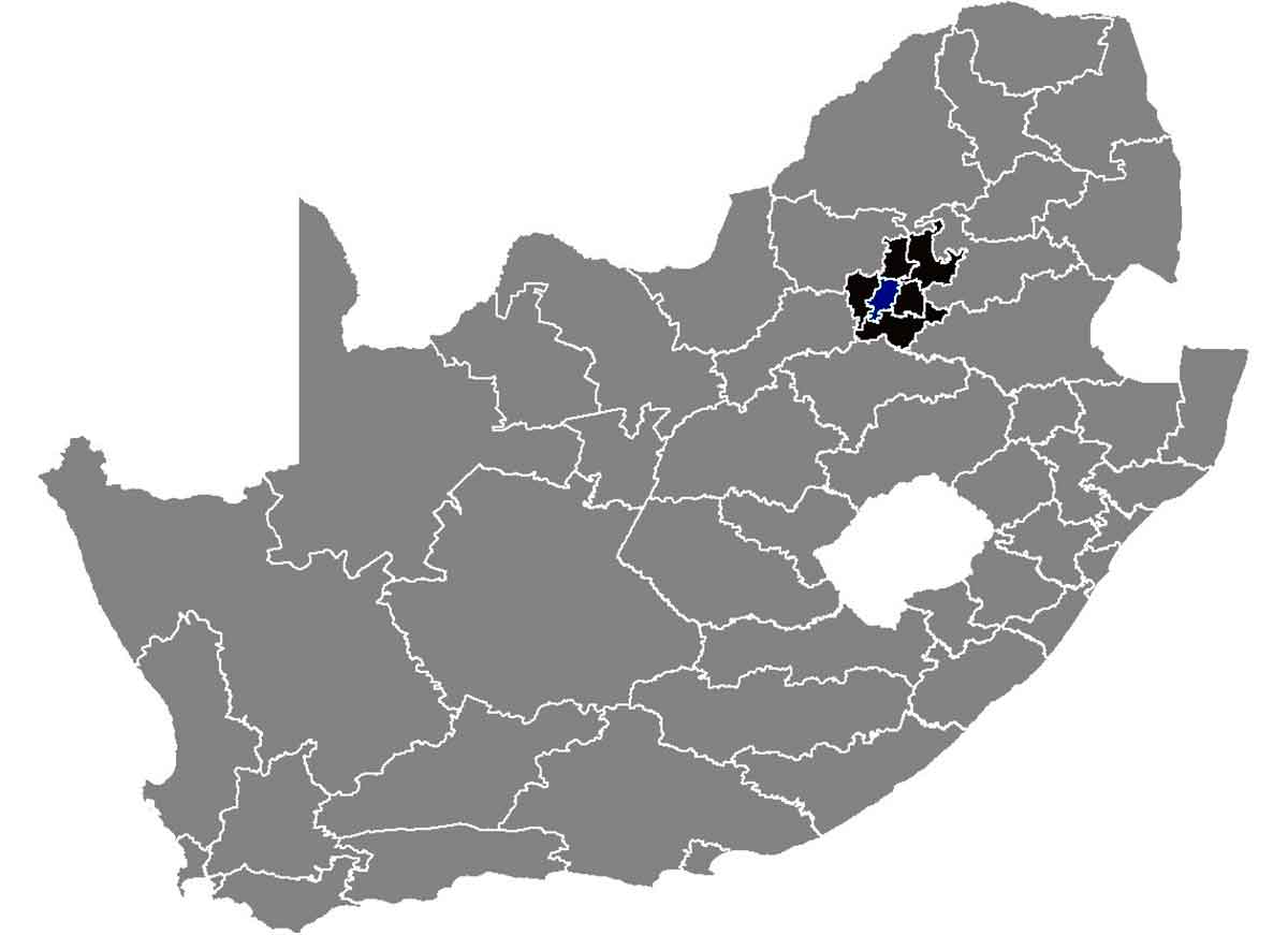 johannesburg map districts
