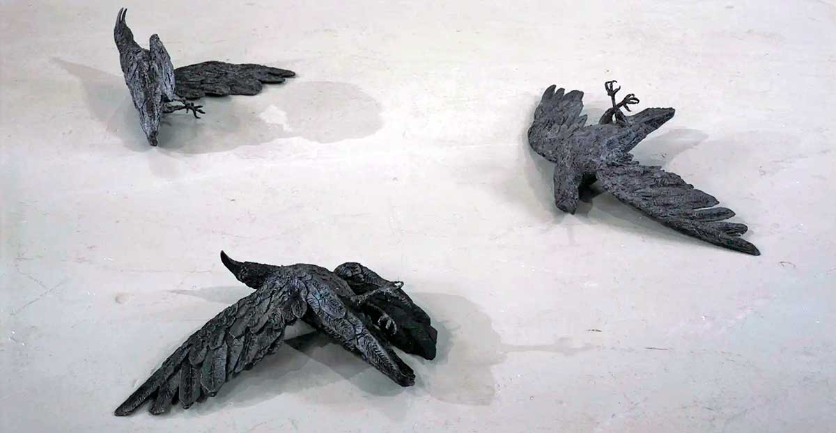 kiki smith crows new jersey sculpture