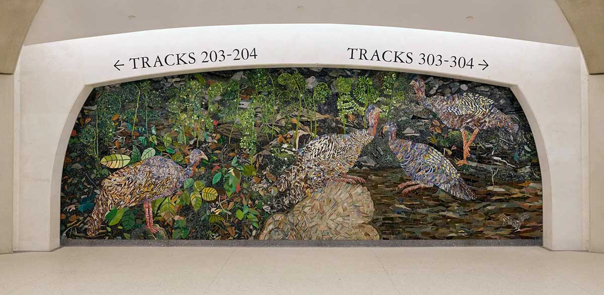 kiki smith grand central madison station mosaic
