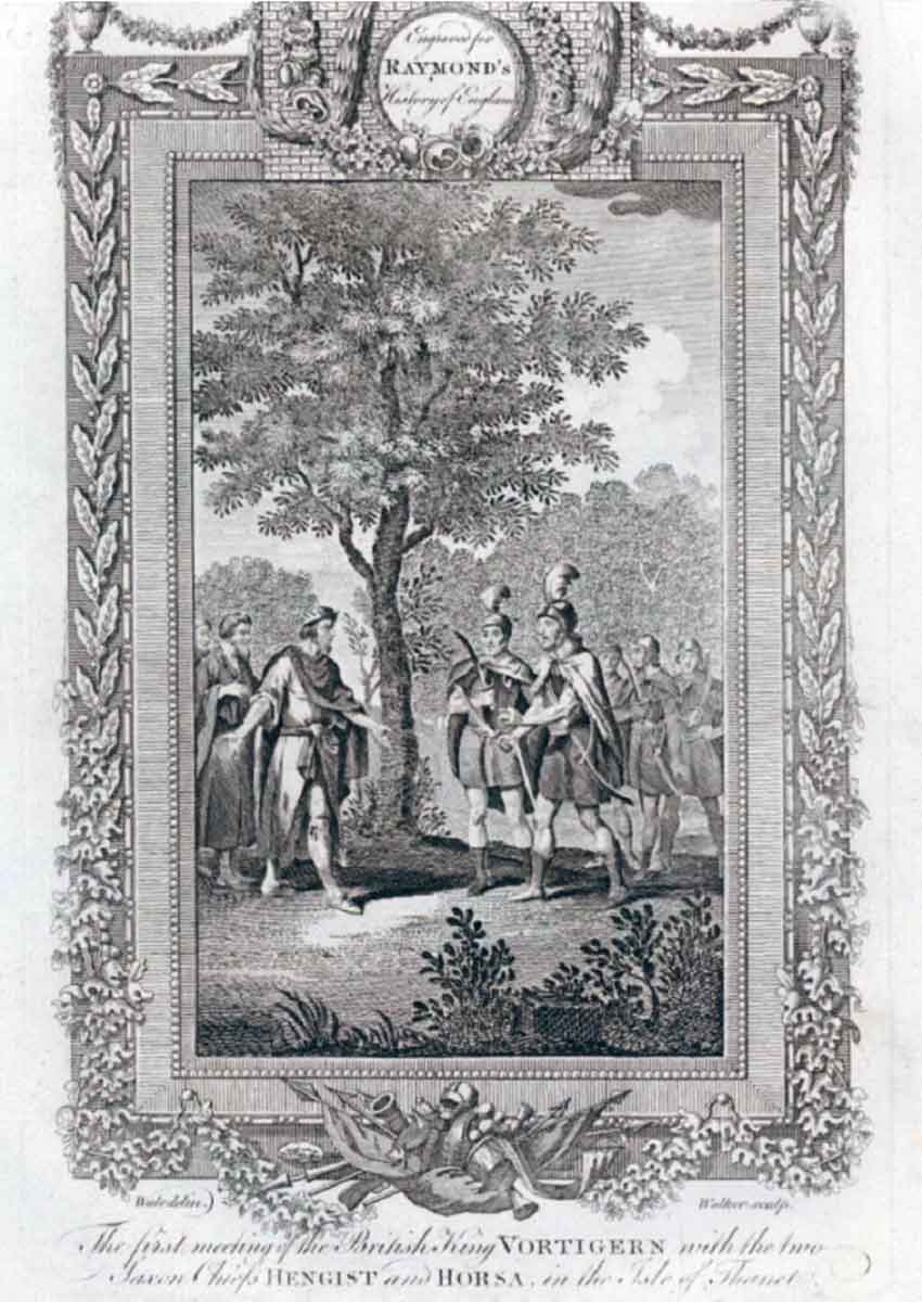 king vortigern meets saxons