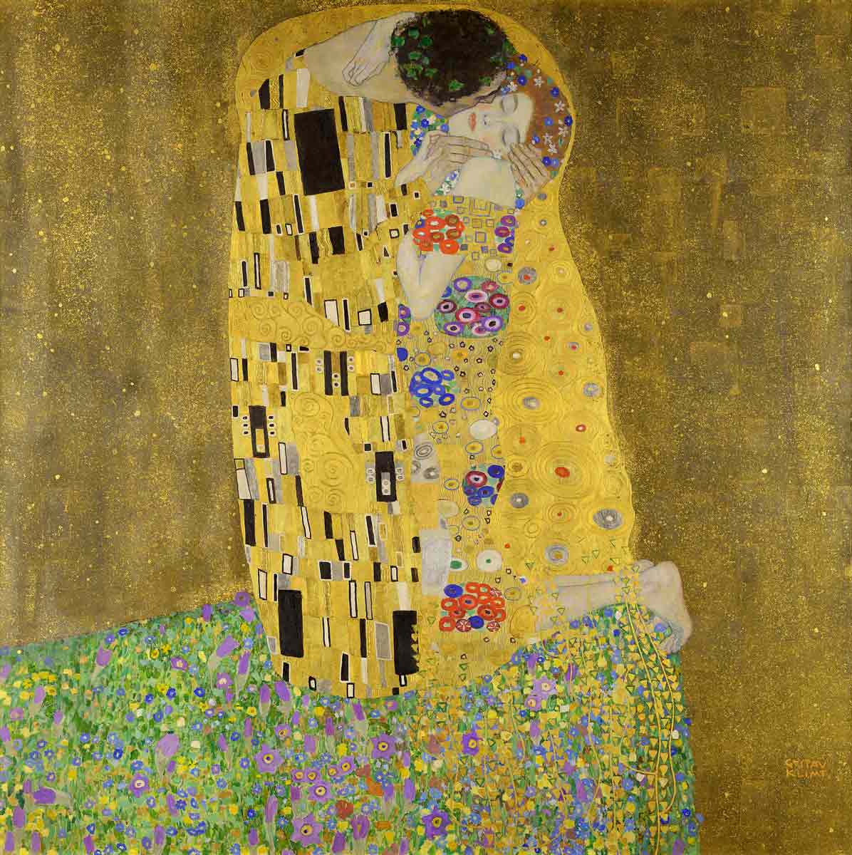 klimt kiss painting