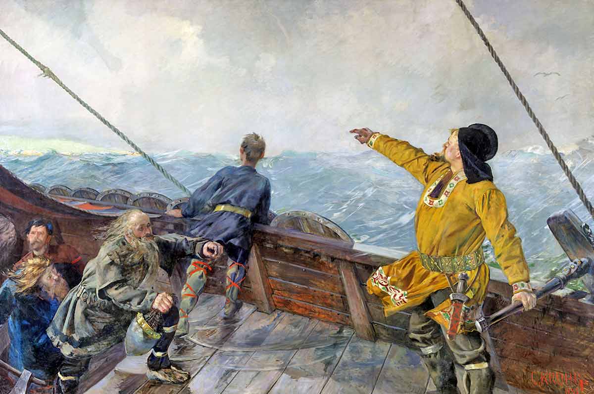 leif erikson painting