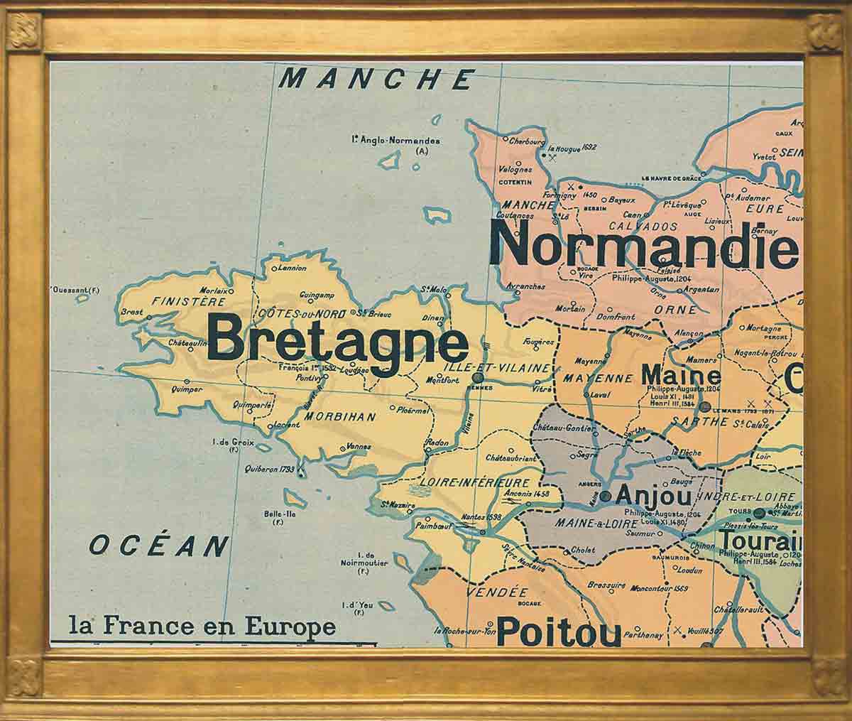 map bretagne brittany paul vidal