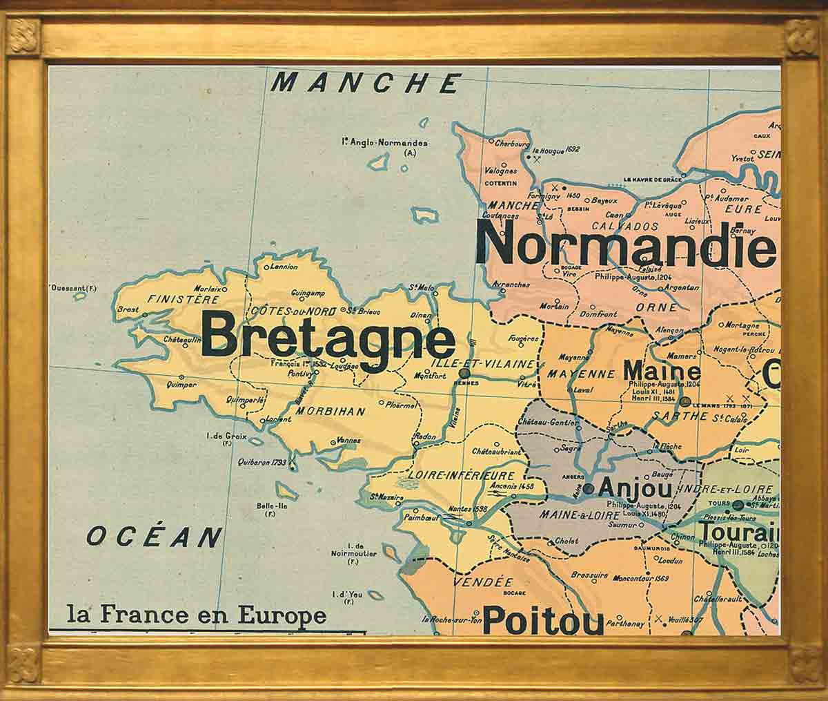 map bretagne brittany paul vidal