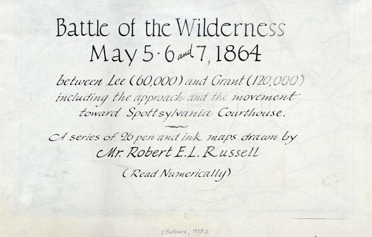 maps battle of the wilderness