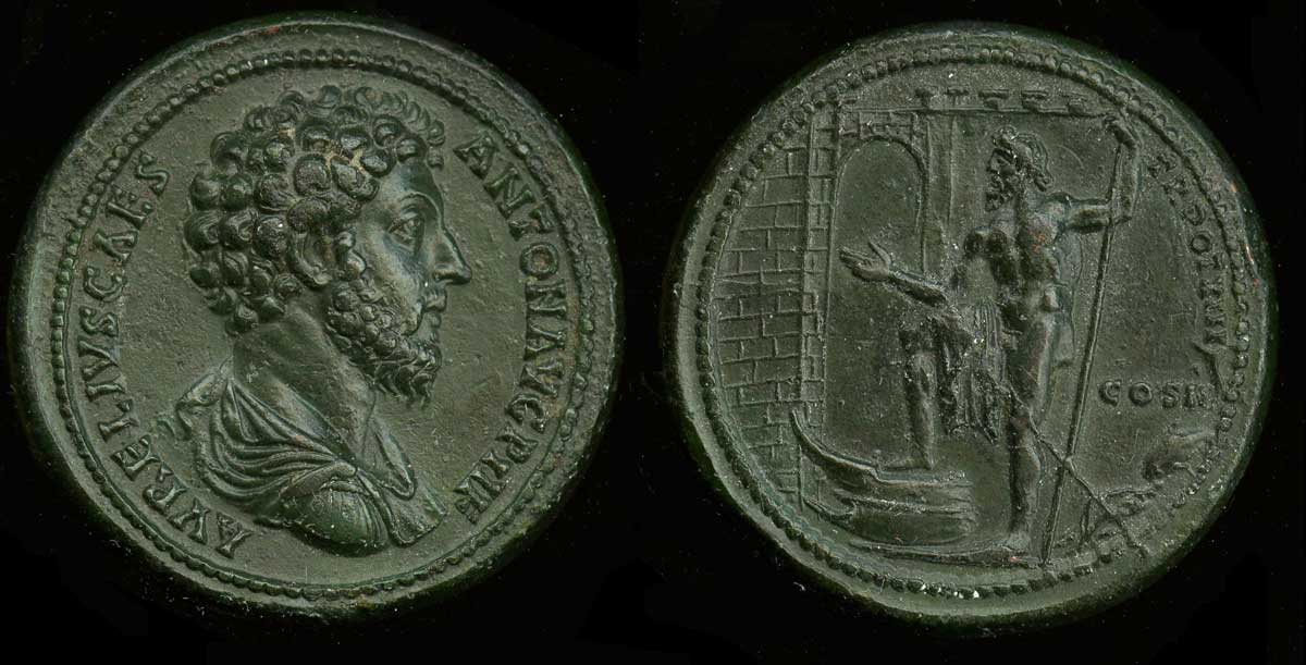 Neptune troy walls copper medallion