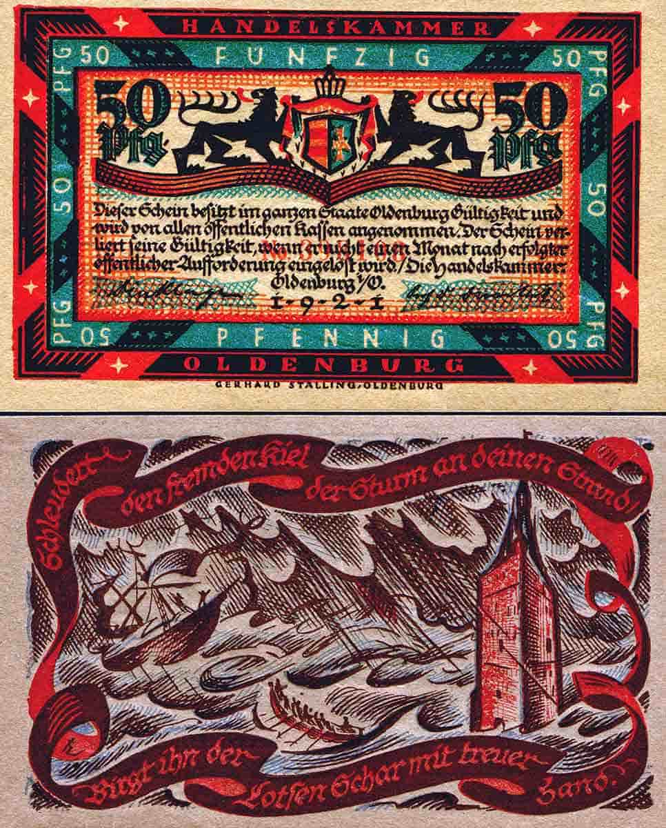 notgeld oldenburg germany