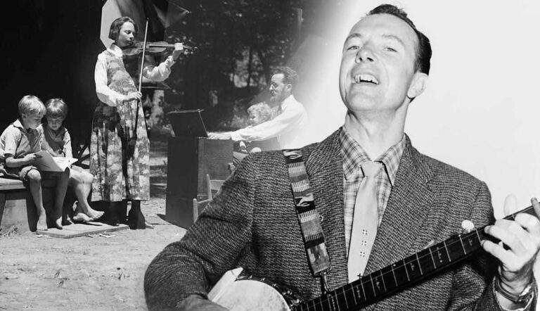 photo pete seeger and family american folk music