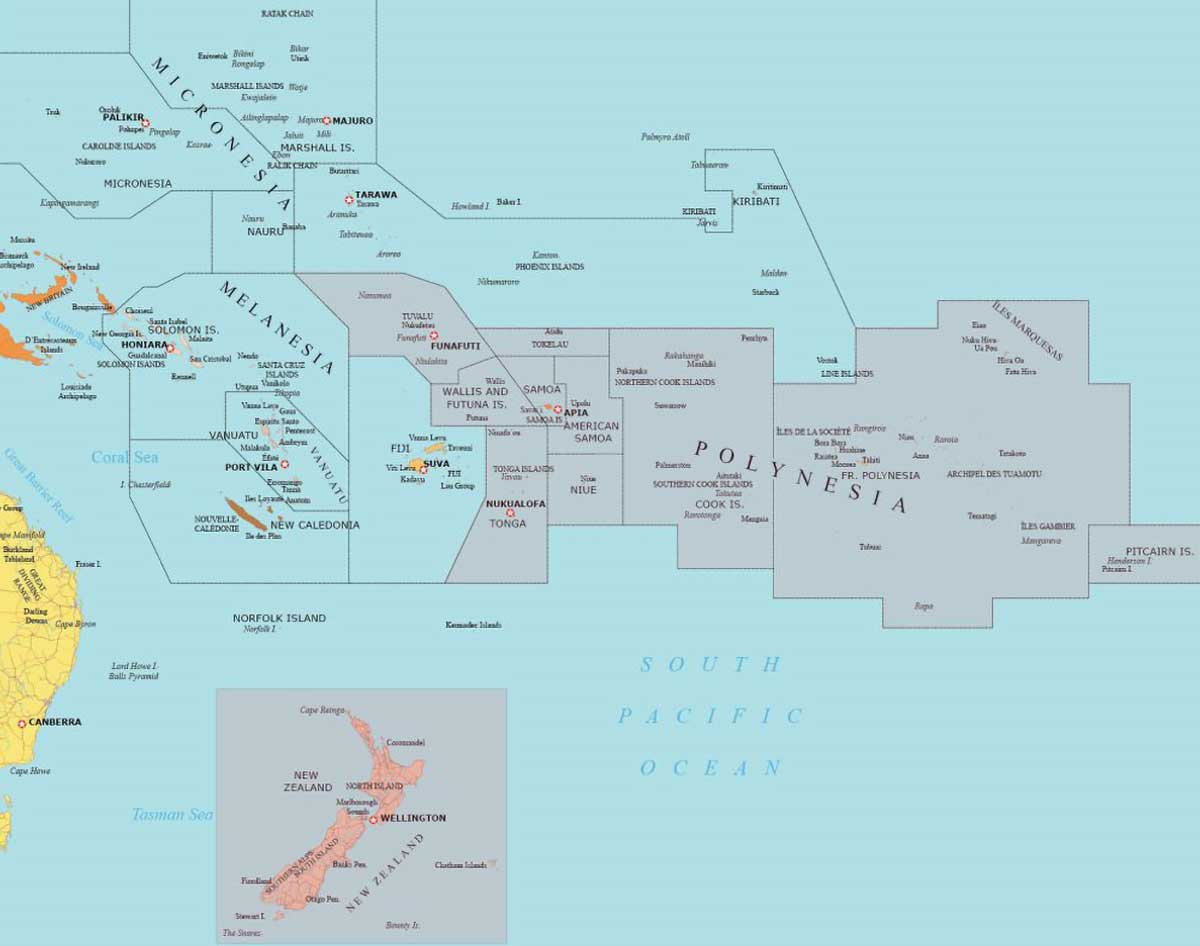 polynesia melanesia micronesia map