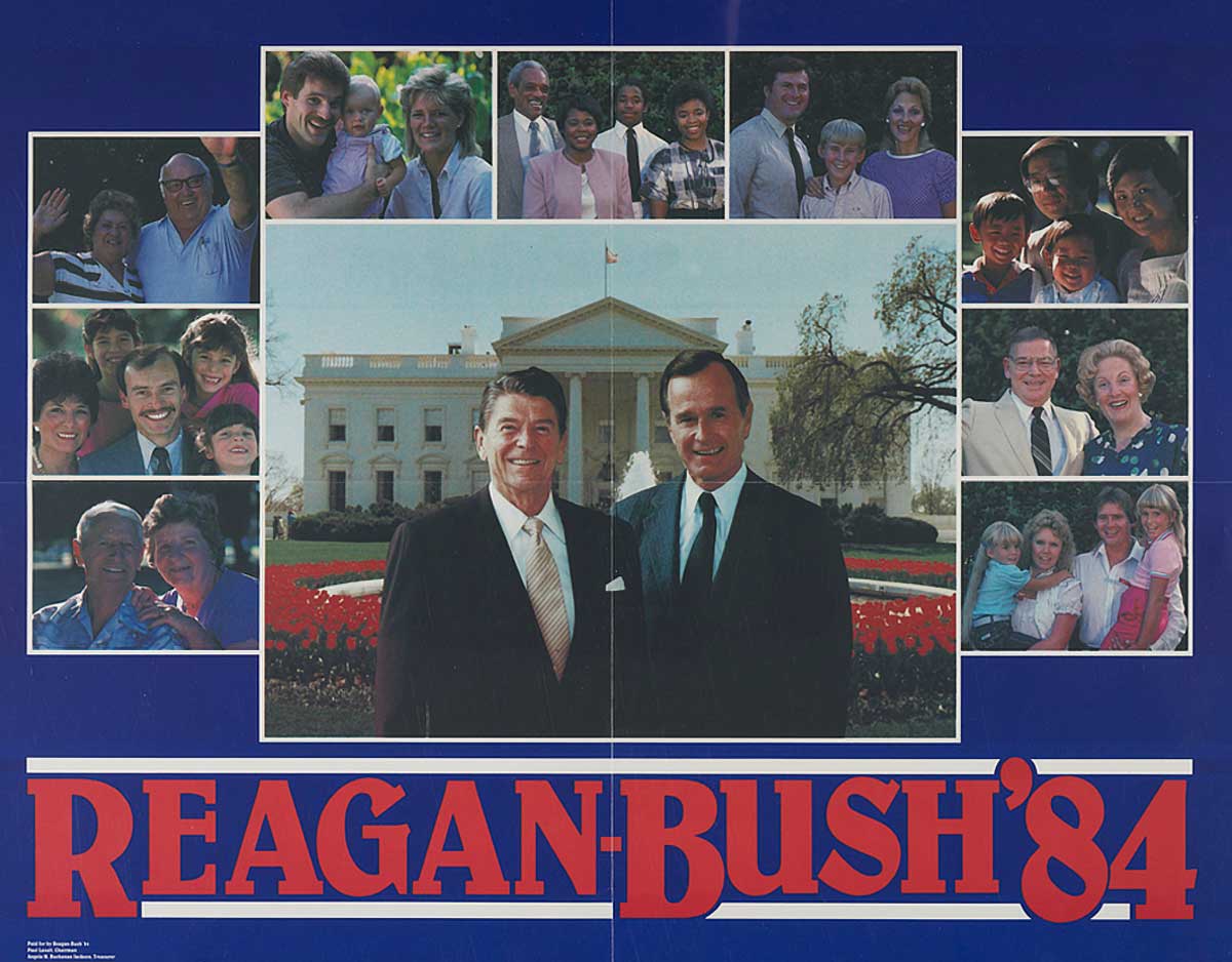reagan bush 84 poster