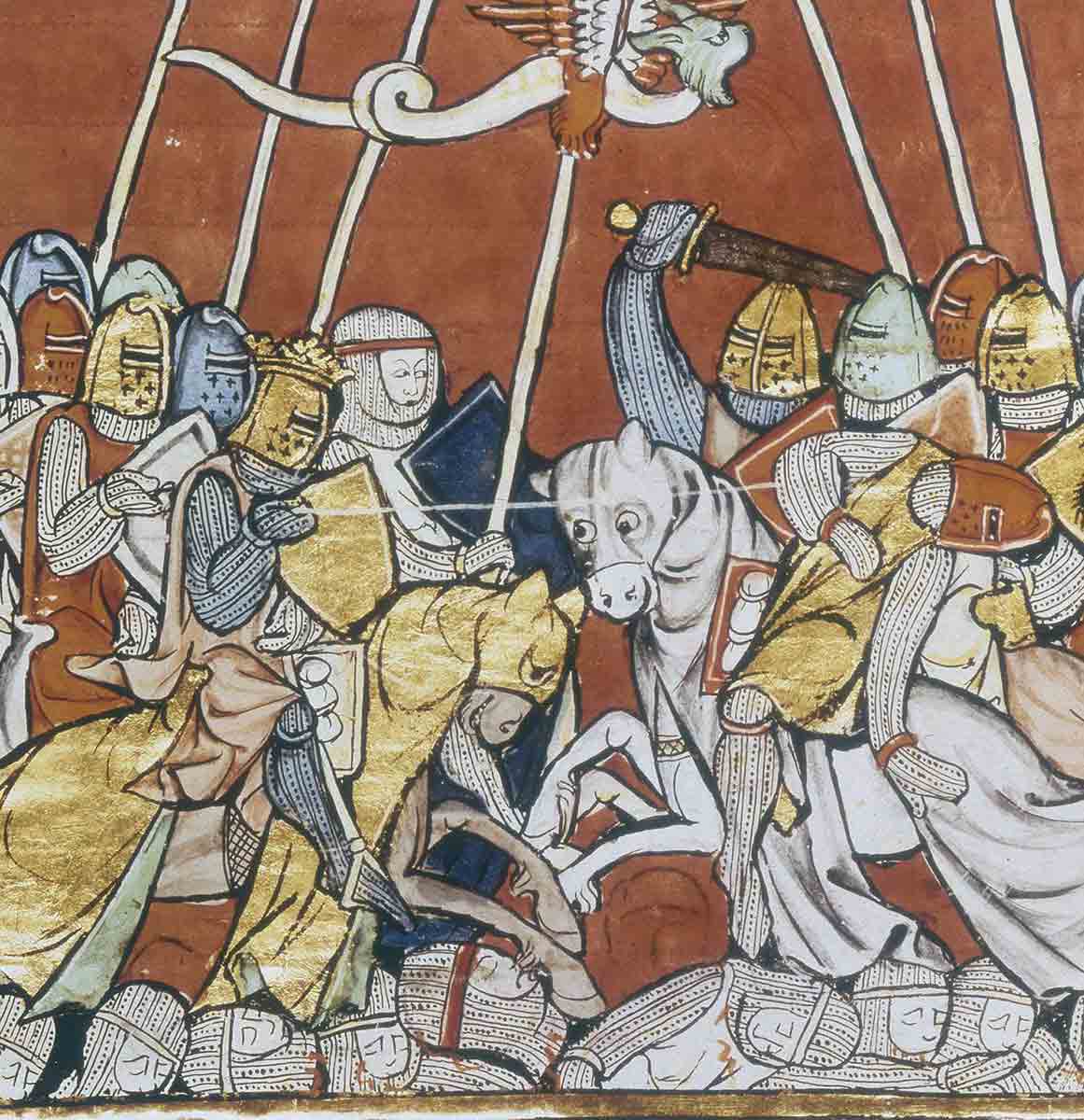 real king arthur battle illustration