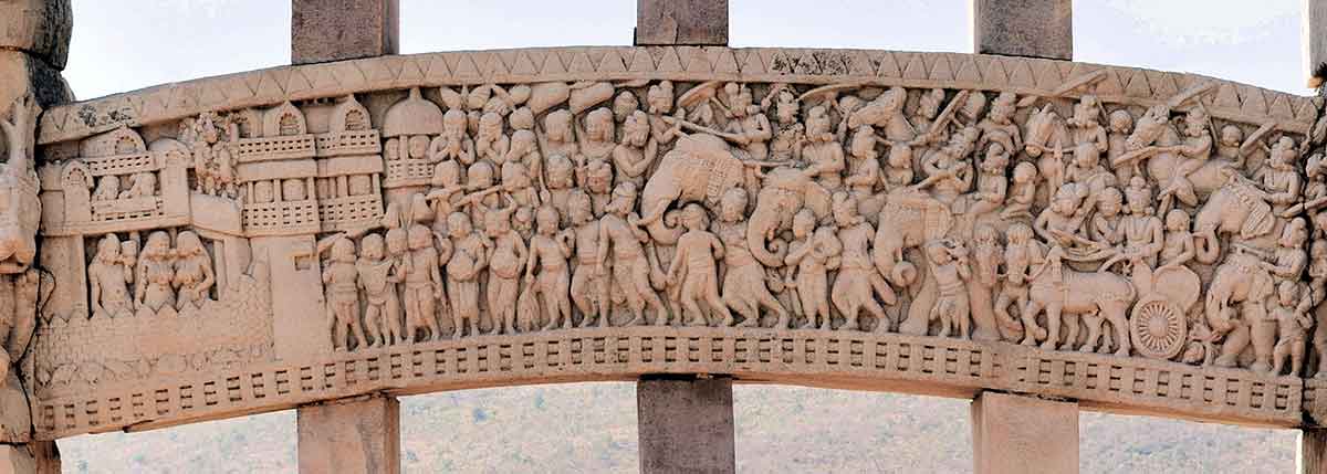 relief depicting siege city