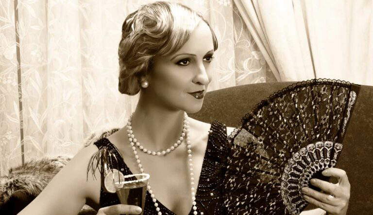 roaring twenties lady vintage photo