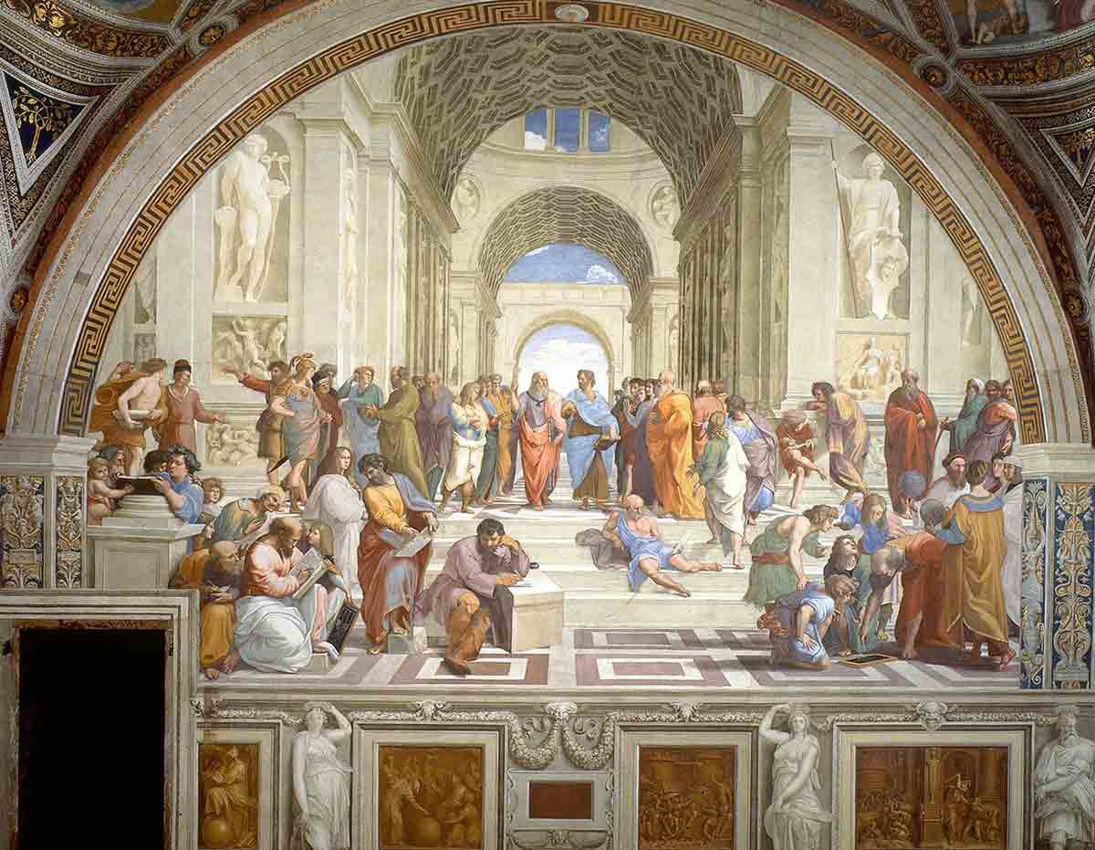 school of athens raffaello sanzio da urbino fresco