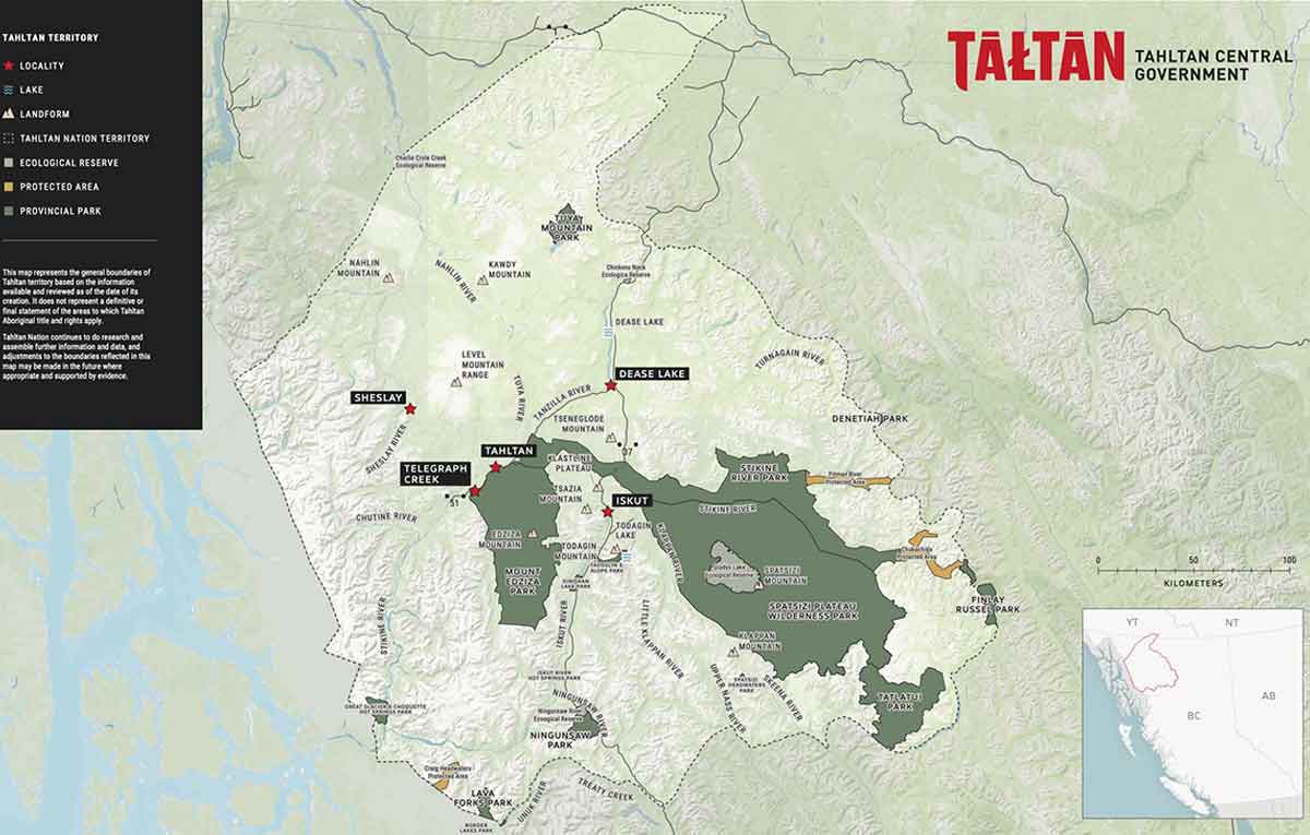 tahltan map territory