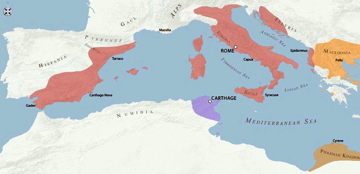 Third Punic War Map