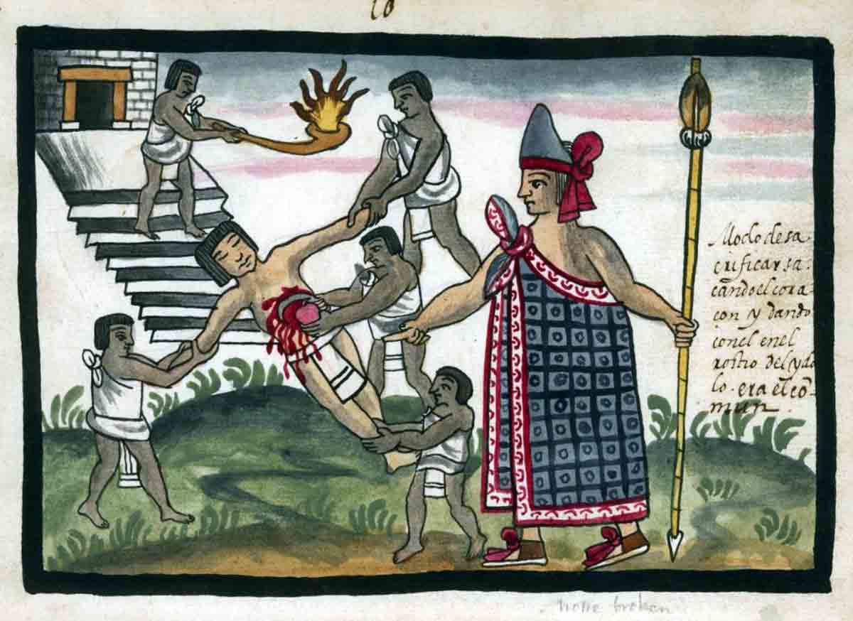 tovar codex aztec sacrifice ritual